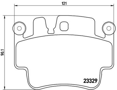 P65009 BREMBO Комплект тормозных колодок, дисковый тормоз