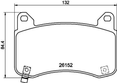 8DB355040901 HELLA Комплект тормозных колодок, дисковый тормоз