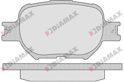 N09735 DIAMAX Комплект тормозных колодок, дисковый тормоз