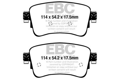 DP22345 EBC Brakes Комплект тормозных колодок, дисковый тормоз