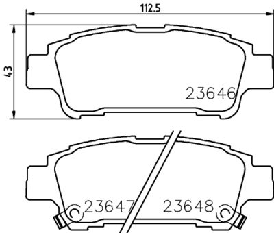 8DB355027781 HELLA PAGID Комплект тормозных колодок, дисковый тормоз