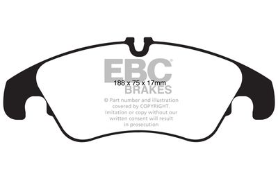 DP42022R EBC Brakes Комплект тормозных колодок, дисковый тормоз