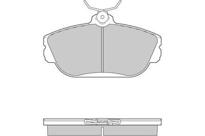 120783 E.T.F. Комплект тормозных колодок, дисковый тормоз