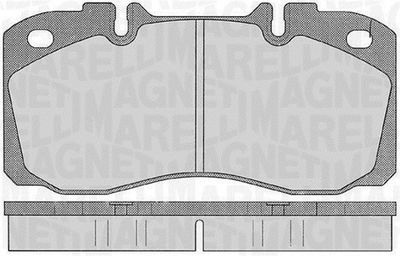 363916060530 MAGNETI MARELLI Комплект тормозных колодок, дисковый тормоз