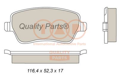 70413093 IAP QUALITY PARTS Комплект тормозных колодок, дисковый тормоз