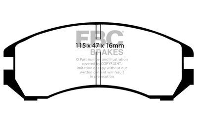 DP665 EBC Brakes Комплект тормозных колодок, дисковый тормоз