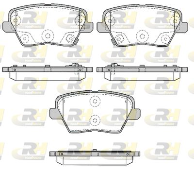 2178402 ROADHOUSE Комплект тормозных колодок, дисковый тормоз