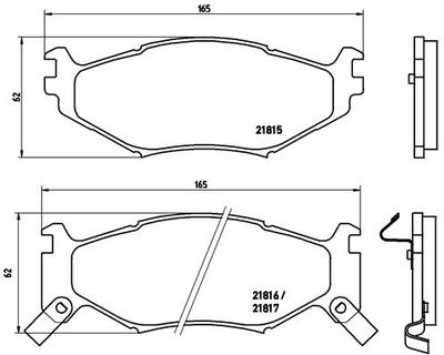 P11007 BREMBO Комплект тормозных колодок, дисковый тормоз