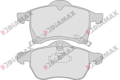 N09069 DIAMAX Комплект тормозных колодок, дисковый тормоз