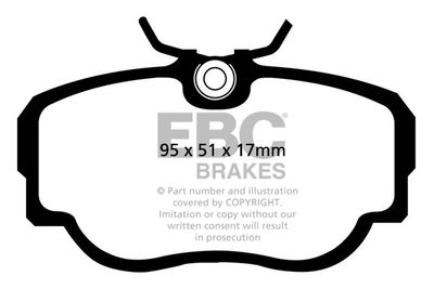 DP3779C EBC Brakes Комплект тормозных колодок, дисковый тормоз