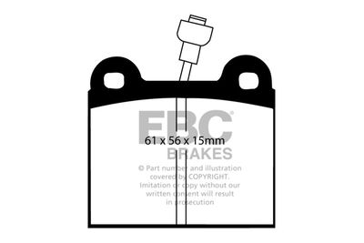 DP295 EBC Brakes Комплект тормозных колодок, дисковый тормоз