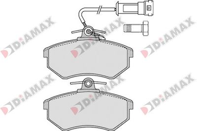 N09341 DIAMAX Комплект тормозных колодок, дисковый тормоз