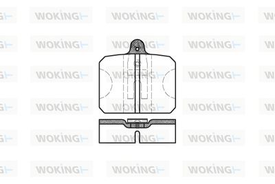 P018310 WOKING Комплект тормозных колодок, дисковый тормоз