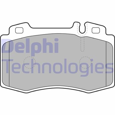 LP1688 DELPHI Комплект тормозных колодок, дисковый тормоз