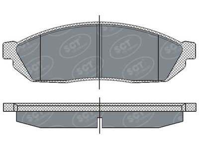 SP265PR SCT - MANNOL Комплект тормозных колодок, дисковый тормоз