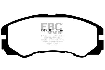 DP973 EBC Brakes Комплект тормозных колодок, дисковый тормоз