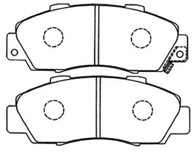 AKD8254 ASVA Комплект тормозных колодок, дисковый тормоз