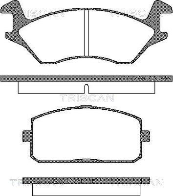 811013043 TRISCAN Комплект тормозных колодок, дисковый тормоз