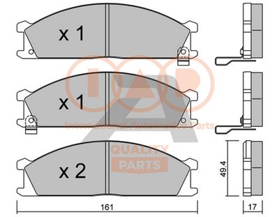 70413041P IAP QUALITY PARTS Комплект тормозных колодок, дисковый тормоз