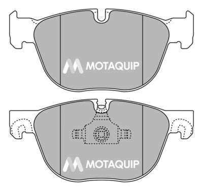 LVXL1368 MOTAQUIP Комплект тормозных колодок, дисковый тормоз