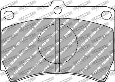 FCP487R FERODO RACING Комплект тормозных колодок, дисковый тормоз