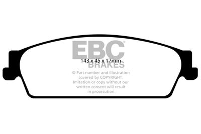 DP1780 EBC Brakes Комплект тормозных колодок, дисковый тормоз