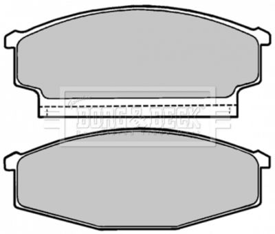 BBP1167 BORG & BECK Комплект тормозных колодок, дисковый тормоз