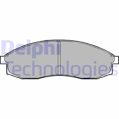 LP1013 DELPHI Комплект тормозных колодок, дисковый тормоз