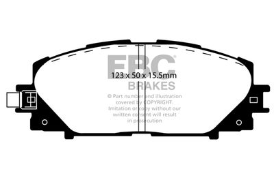 DP218172 EBC Brakes Комплект тормозных колодок, дисковый тормоз