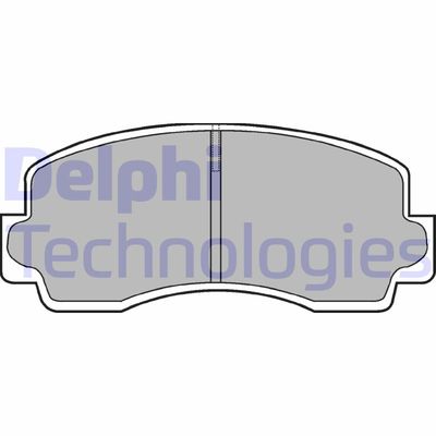 LP529 DELPHI Комплект тормозных колодок, дисковый тормоз