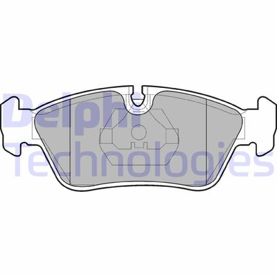 LP710 DELPHI Комплект тормозных колодок, дисковый тормоз