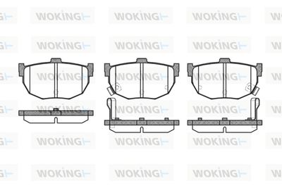 P394332 WOKING Комплект тормозных колодок, дисковый тормоз