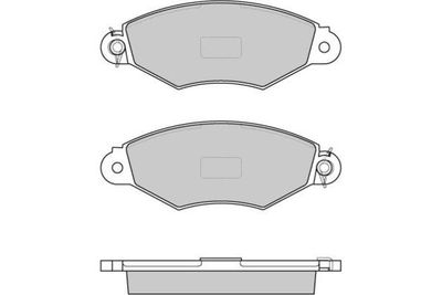 120749 E.T.F. Комплект тормозных колодок, дисковый тормоз