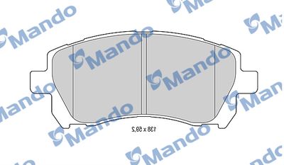 MBF015819 MANDO Комплект тормозных колодок, дисковый тормоз