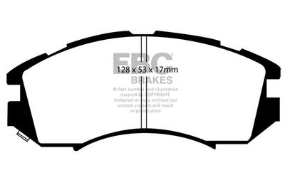 DP2819 EBC Brakes Комплект тормозных колодок, дисковый тормоз