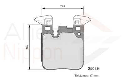 ADB06108 COMLINE Комплект тормозных колодок, дисковый тормоз