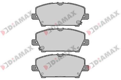 N09409 DIAMAX Комплект тормозных колодок, дисковый тормоз