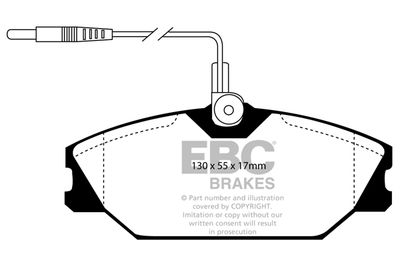 DP2949 EBC Brakes Комплект тормозных колодок, дисковый тормоз