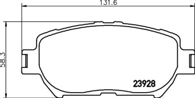 8DB355028051 HELLA PAGID Комплект тормозных колодок, дисковый тормоз