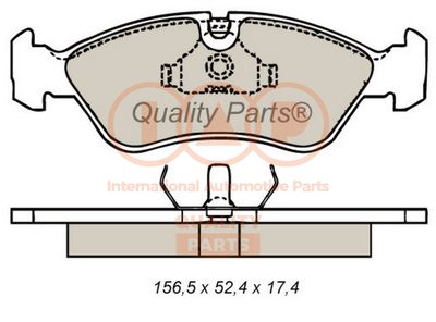 70420010 IAP QUALITY PARTS Комплект тормозных колодок, дисковый тормоз