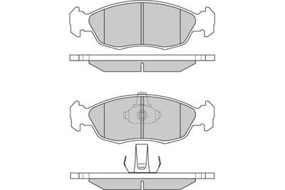 120729 E.T.F. Комплект тормозных колодок, дисковый тормоз