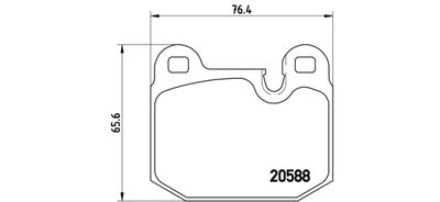 P06006 BREMBO Комплект тормозных колодок, дисковый тормоз