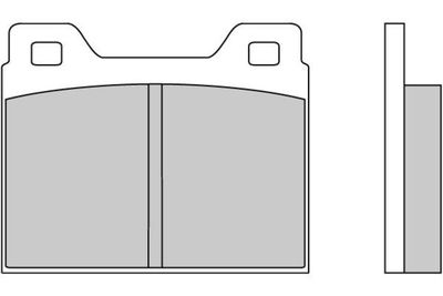 120062 E.T.F. Комплект тормозных колодок, дисковый тормоз