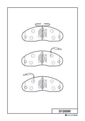 D1269M MK Kashiyama Комплект тормозных колодок, дисковый тормоз