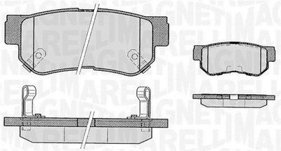 363916060278 MAGNETI MARELLI Комплект тормозных колодок, дисковый тормоз