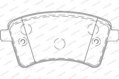 WBP24693B WAGNER Комплект тормозных колодок, дисковый тормоз