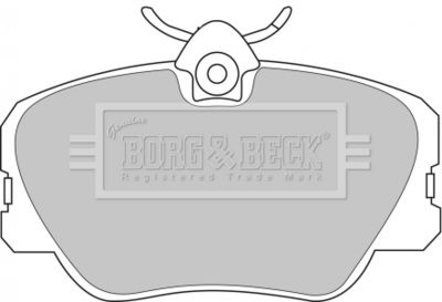 BBP1068 BORG & BECK Комплект тормозных колодок, дисковый тормоз