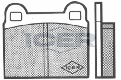 180035 ICER Комплект тормозных колодок, дисковый тормоз