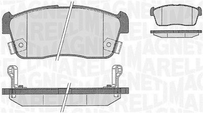 363916060471 MAGNETI MARELLI Комплект тормозных колодок, дисковый тормоз