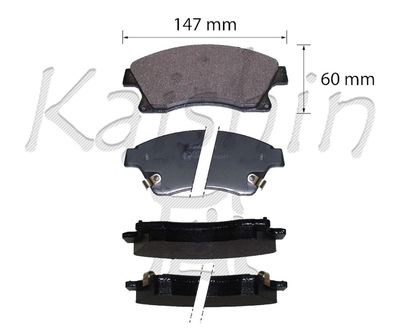 FK11291 KAISHIN Комплект тормозных колодок, дисковый тормоз